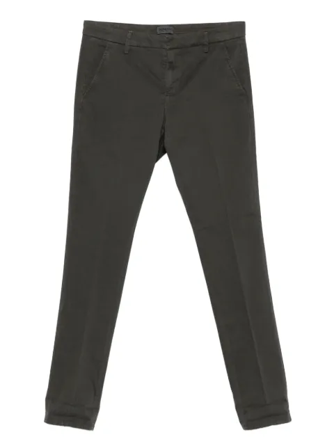 DONDUP cotton trousers Green UP235GSE043UPTDDU617