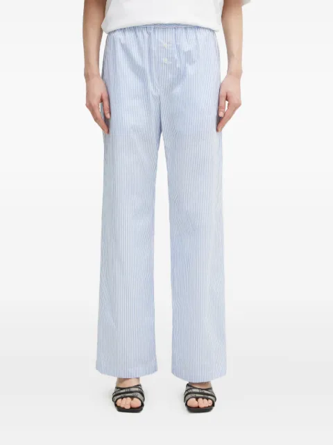 Fiorucci striped button-fastening trousers Blue U02SPBPA299CO01
