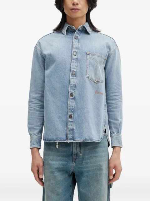 Fiorucci open-back denim shirt Blue W02SMDSI390DN01