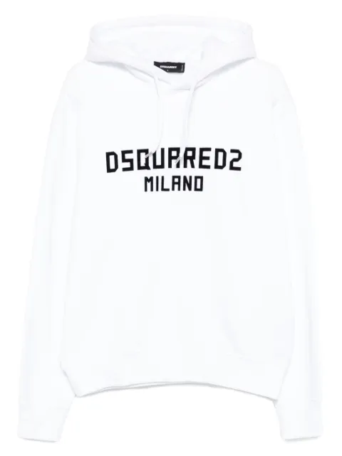DSQUARED2 logo-detail hoodie White S74FZ0069D25015