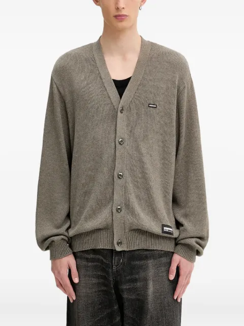Neighborhood button-front cardigan Green 251FUNHKNM01