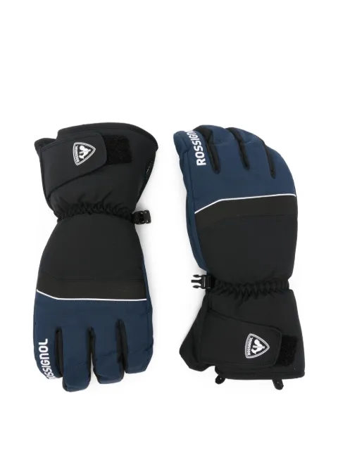 Rossignol logo-detail gloves Blue RLOMG01