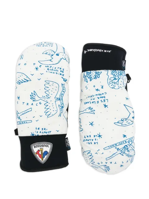 Rossignol x JCC missy printed gloves White RLOWG08