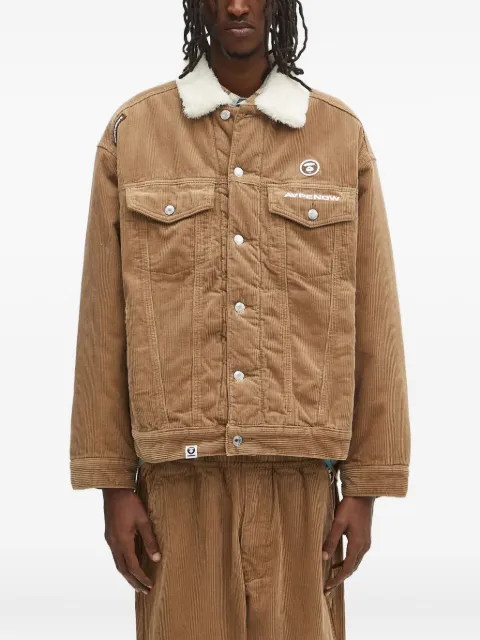 AAPE BY *A BATHING APE® corduroy jacket Brown AAPJKM7660XXN