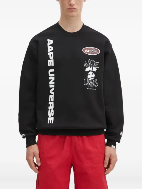 AAPE BY *A BATHING APE® Aape Universe graphic sweatshirt Black AAPSWMB337XXN