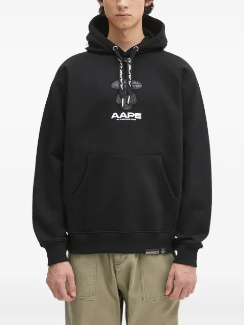 AAPE BY *A BATHING APE® Moonface-logo hoodie Black AAPSWMB357XXN