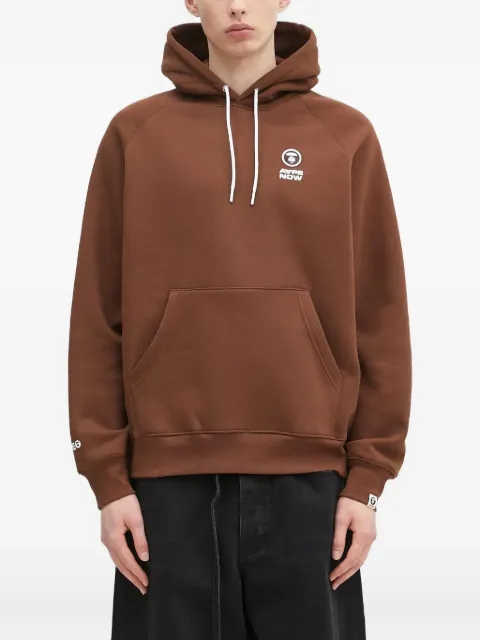 AAPE BY *A BATHING APE® logo-embroidered hoodie Brown AAPSWMB324XXN