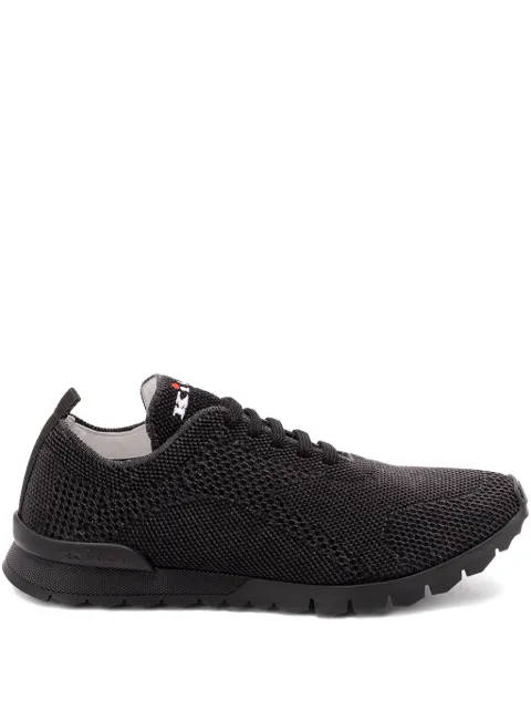 Kiton knitted lace-up sneakers Black USSFITBN0115107007
