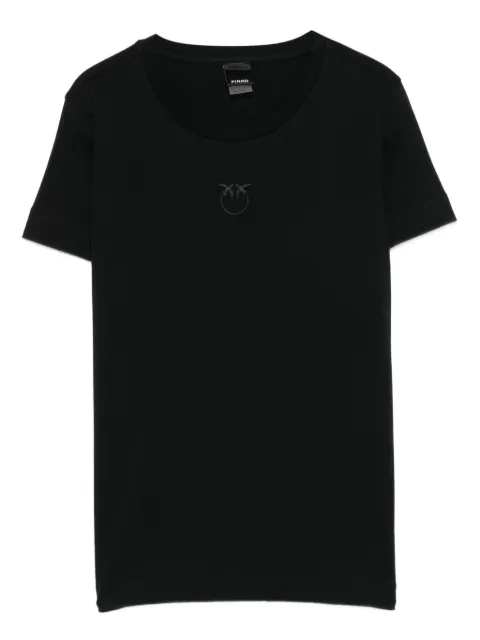 PINKO T-shirt with Love Birds embroidery Black 100355A2RD