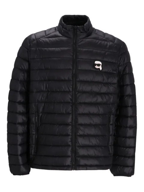 Karl Lagerfeld quilted logo jacket Black 505710500590