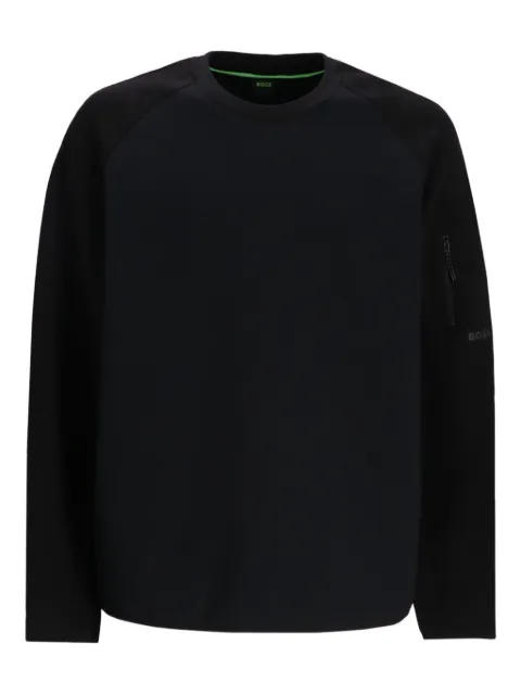 BOSS raglan-sleeved sweatshirt Black 50543922