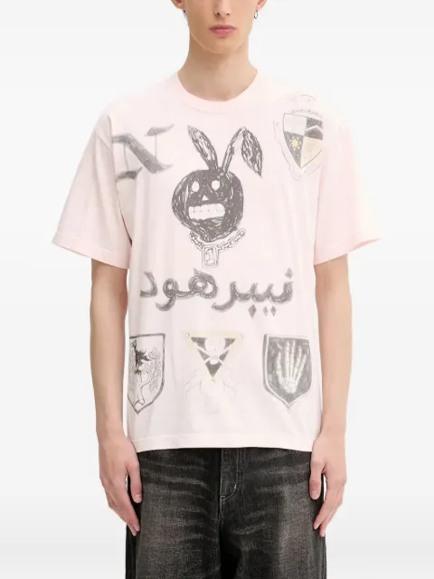 Neighborhood graphic-print T-shirt Pink 251PCNHST17