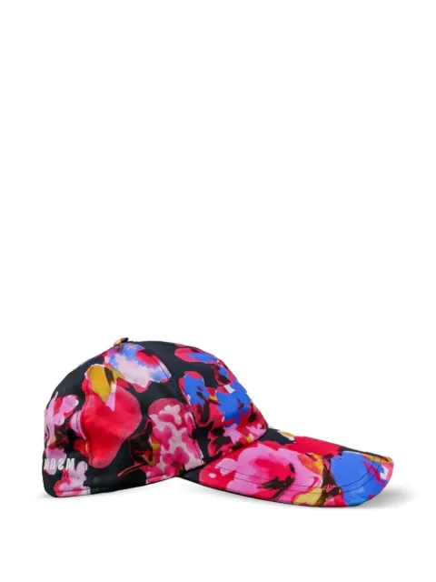 MSGM floral-print baseball cap Pink 3041MDL04217154