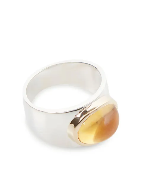 Pearls Before Swine silver citrine gemstone ring Silver 420132