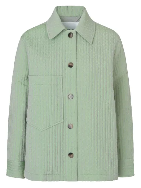 SAMSOE SAMSOE quilted-texture patch-pocket jacket Green F2110017010538102