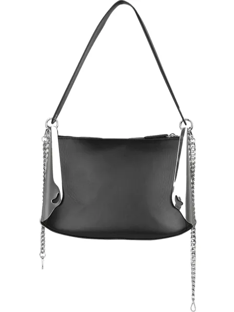 PUBLISHED BY chain-embellished leather shoulder bag Black LB007CBLNS