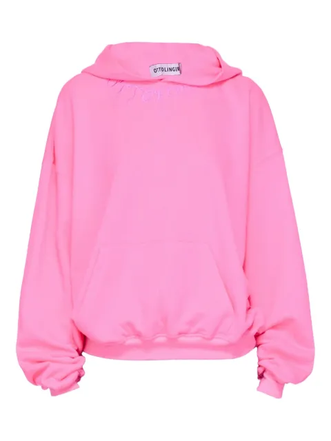 Ottolinger embroidered cotton hoodie Pink 449580