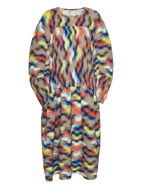 Henrik Vibskov Wavy Cubes dress Blue AW25KEYF318