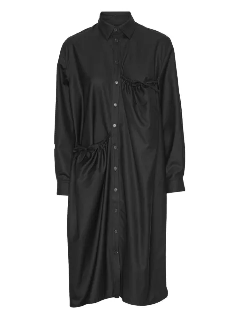 Henrik Vibskov gathered-detail dress Black AW25KEYF321