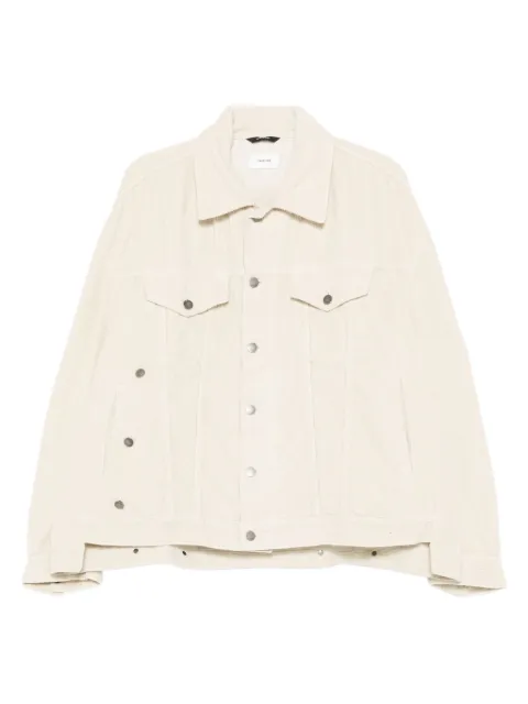 Haikure corduroy button-fastening jacket Neutrals HEW09118GF156PT