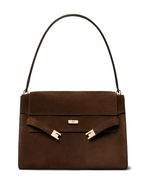 Tory Burch large Lee Radziwill suede shoulder bag Brown 169256