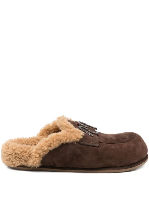 René Caovilla crystal-embellished mules Brown C12673CRO1Y364