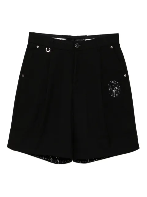 A BATHING APE® embroidered-logo shorts Black 001SPK201008I