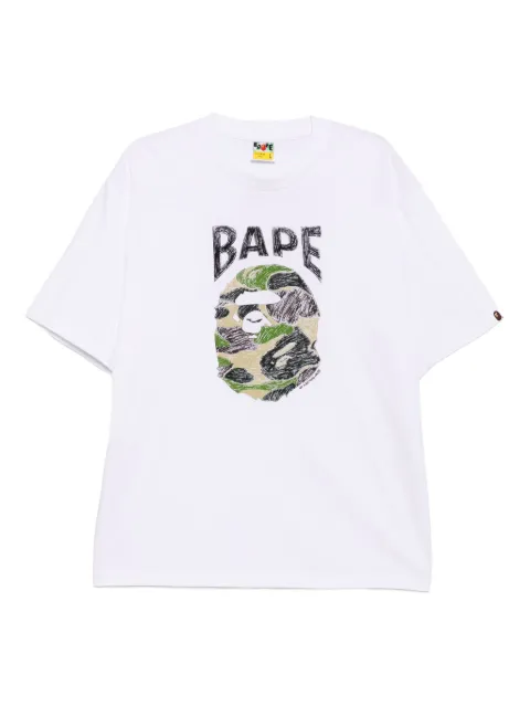 A BATHING APE® graphic-printed T-shirt White 001TEL301340M