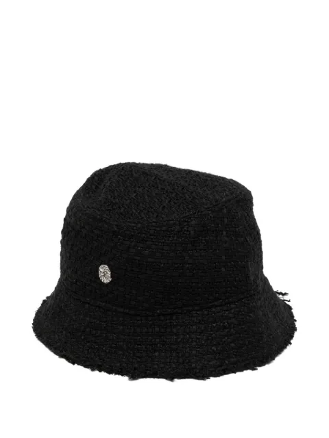 A BATHING APE® x New Era tweeded bucket hat Black 001HTK231904C