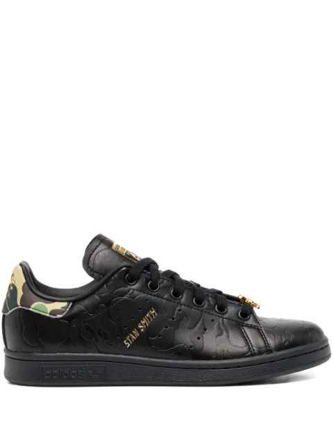 A BATHING APE® x Adidas Stan Smith trainers Black 001FWJ732903C