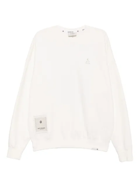 A BATHING APE® logo-embroidered sweatshirt Neutrals 001SWK701302M
