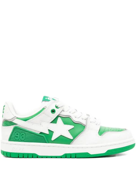 A BATHING APE® star-embellished trainers Green 001FWK302308L