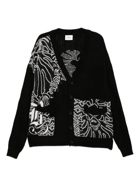 A BATHING APE® graphic-print cardigan Black 001KNK201004I