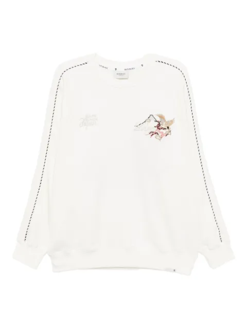 A BATHING APE® logo-embroidered sweatshirt Neutrals 001SWK701301M