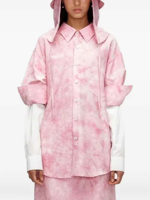 UMBER POSTPAST tie-dye shirt Pink UNHHC020