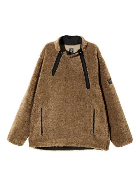 SOUTH2 WEST8 double-zip fleece jacket Brown NS807