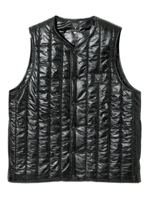 SOUTH2 WEST8 quilted vest Black NS718