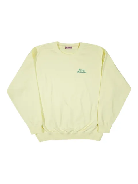 Bisous Skateboards embroidered crew-neck sweatshirt Yellow SS2311
