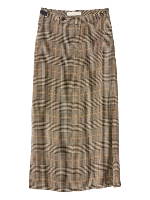 Adnym Troy checked belted midi skirt 2316532756