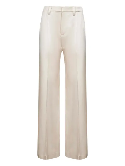 Brunello Cucinelli pressed-crease satin trousers Neutrals M0H38P8724C9597
