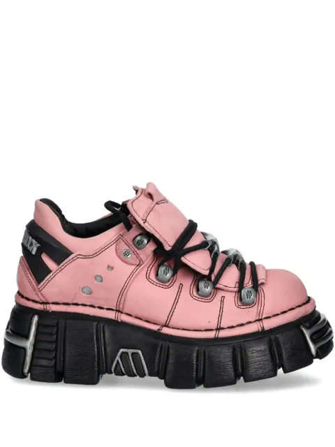 NEW ROCK M-120N-C78 lace-up platform trainers Pink M120NC78