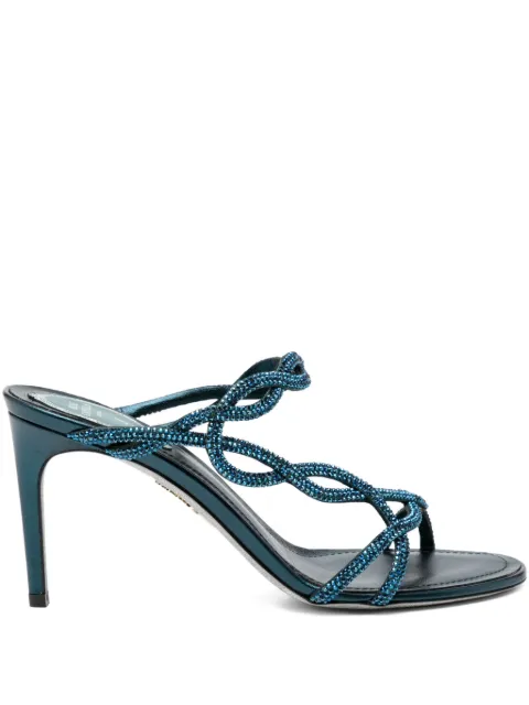 René Caovilla 80mm Braid sandals Blue C12604RN01Y355