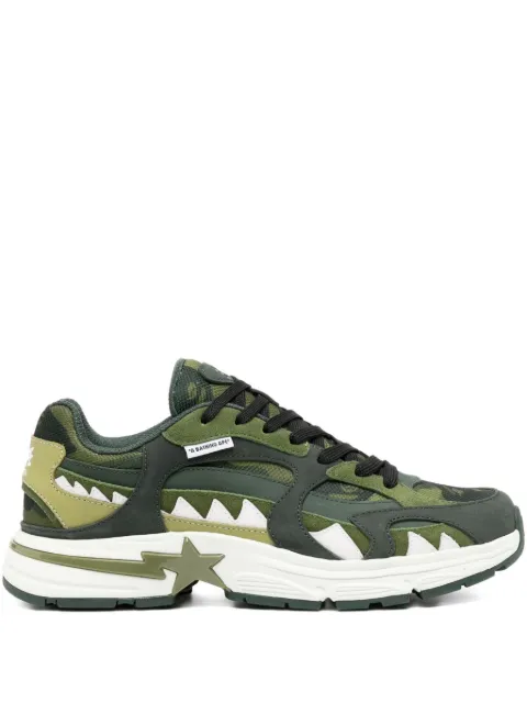 A BATHING APE® star-embellished trainers Green 001FWL301319M