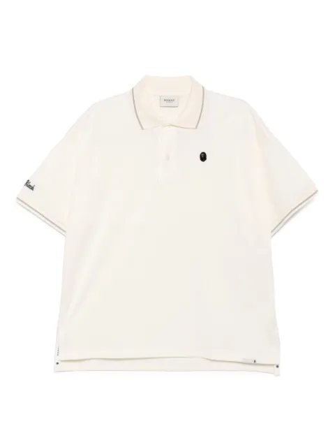 A BATHING APE® cotton polo top Neutrals 001POK201002I