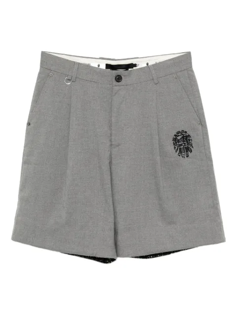 A BATHING APE® embroidered-logo shorts Grey 001SPK201008I