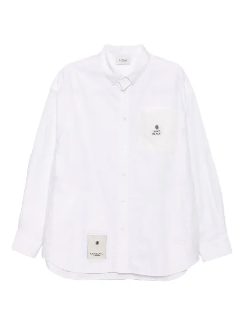 A BATHING APE® long-sleeved shirt White 001SHK701304M