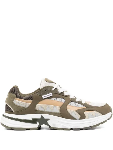 A BATHING APE® star-embellished trainers Green 001FWK701315M