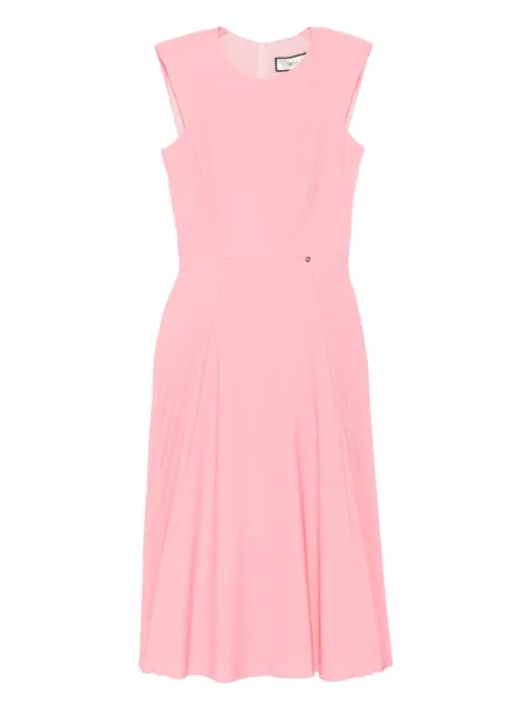 NISSA pleated sleeveless midi dress Pink RZ12181