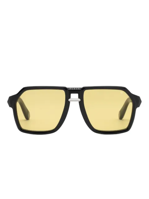 Philipp Plein Eyewear geometric-frame sunglasses Black AAEAMES0290PXV086N