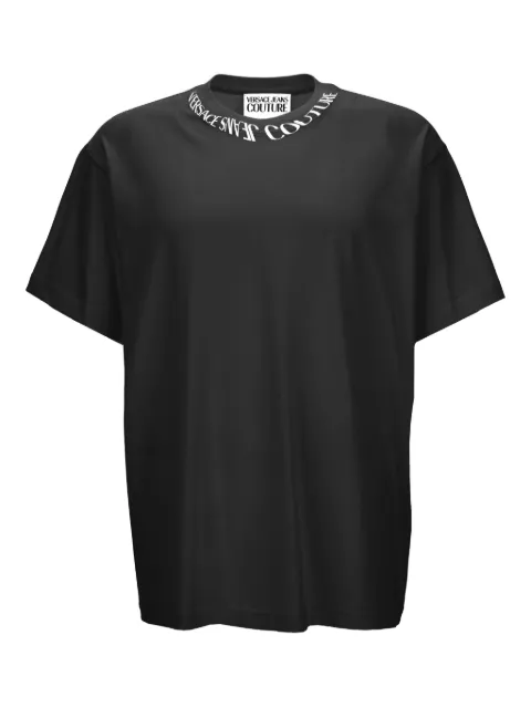 Versace Jeans Couture logo-detail T-shirt Black 79GAHP03